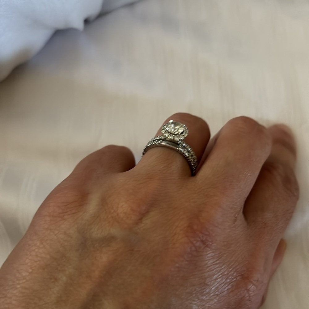Diamond Band in 14K gold FIRM price. - Picture 10 of 12